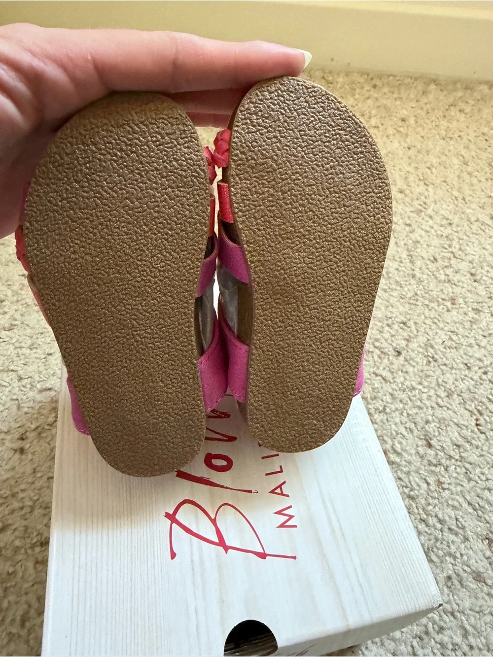 Blowfish Malibu Kids Pink Braided Sandals | Toddler US 5 | NWT